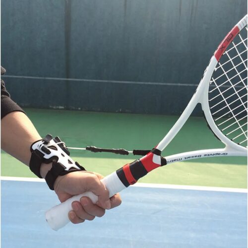רצועה לאימון החזקת מחבט טניס בצורה וזווית נכונה