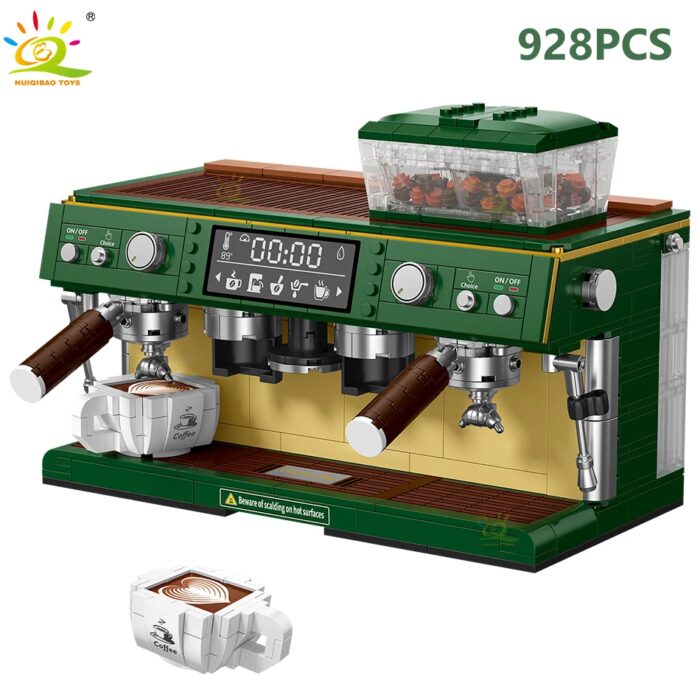 משחק 928 חלקים להרכבת מודל מכונת קפה
