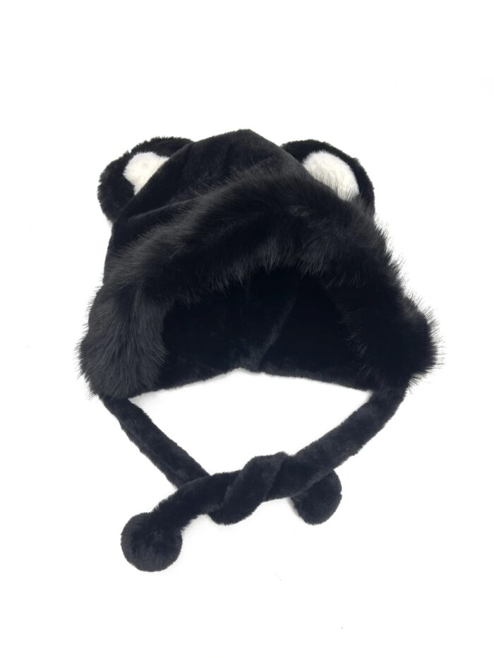 כובע חורף חם לנשים בעיצוב דובי חמוד