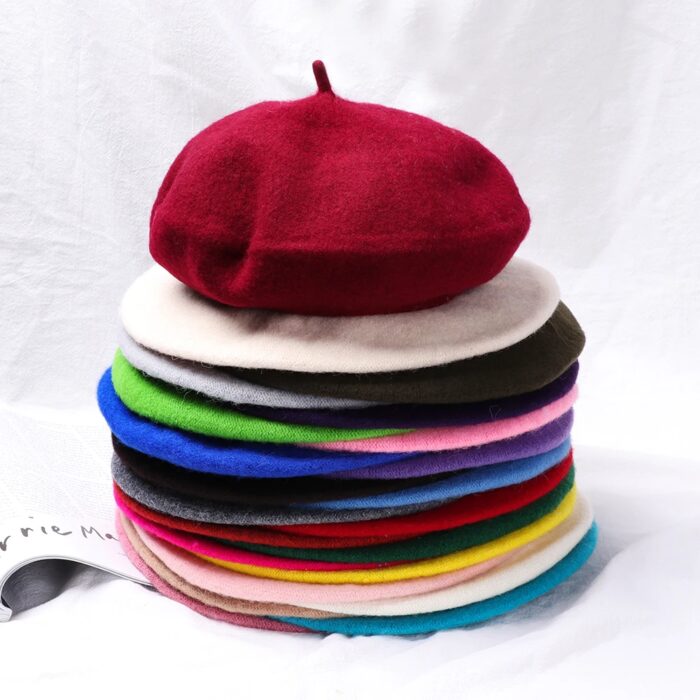 כובע ברט ציירים צרפתי לנשים במגוון צבעים