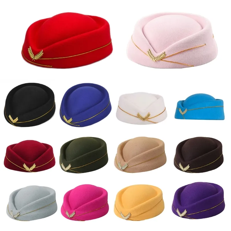 כובע דיילות אוויר רשמי במגוון צבעים