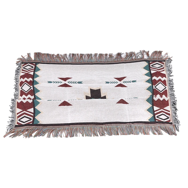 Tribal Blankets Indian Outdoor Rugs Camping Picnic Blanket Boho Decorative Bed Blankets Plaid Sofa Mats Travel Rug Tassels