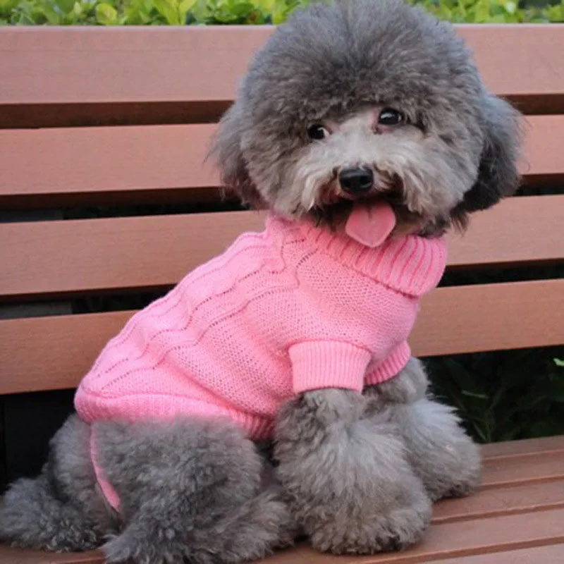 סוודר חורף אלסטי מצמר נעים לכלבים במגוון גדלים וצבעים