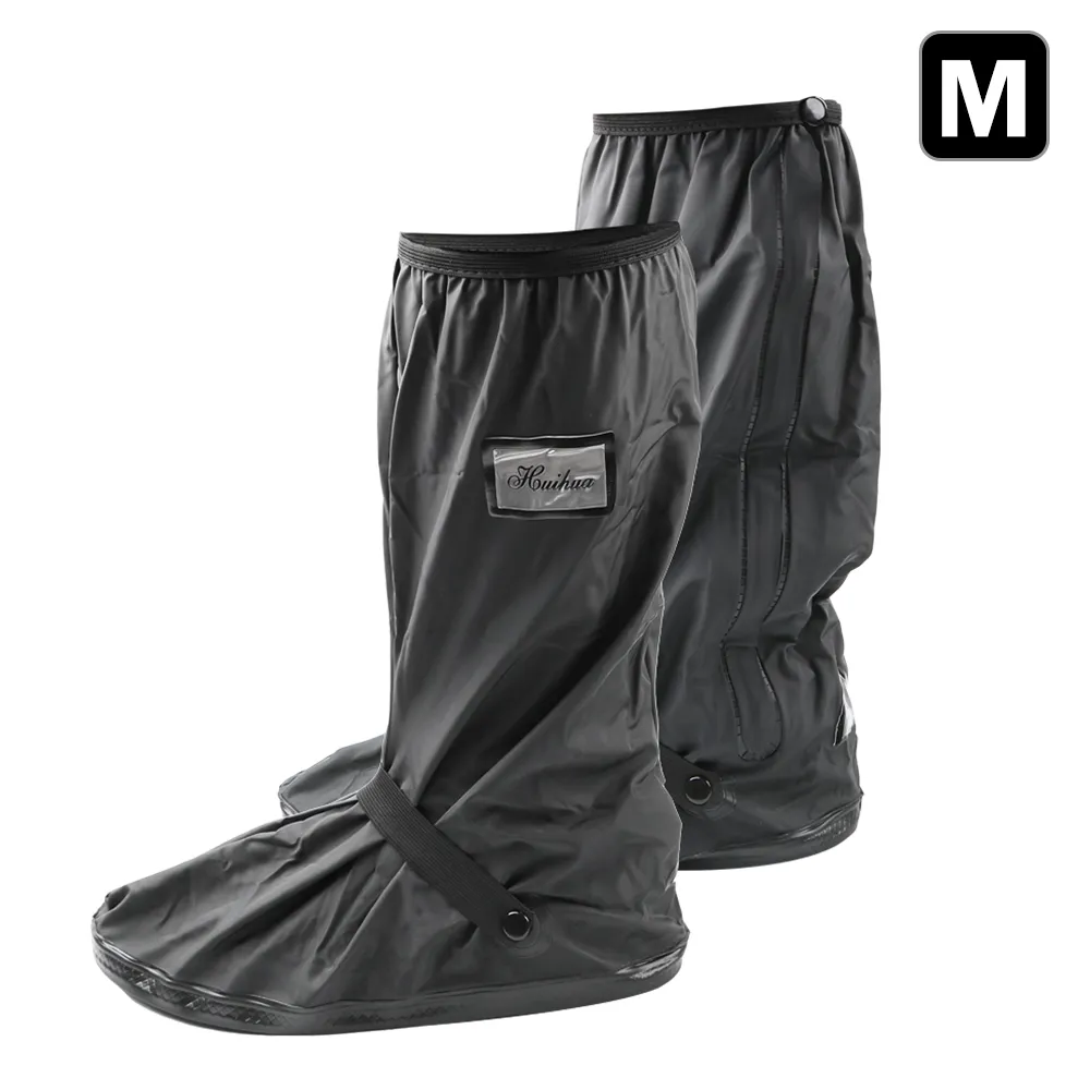 כיסוי נעליים גבוה חסין מים עם סוליה מונעת החלקה להליכה בגשם ובמים