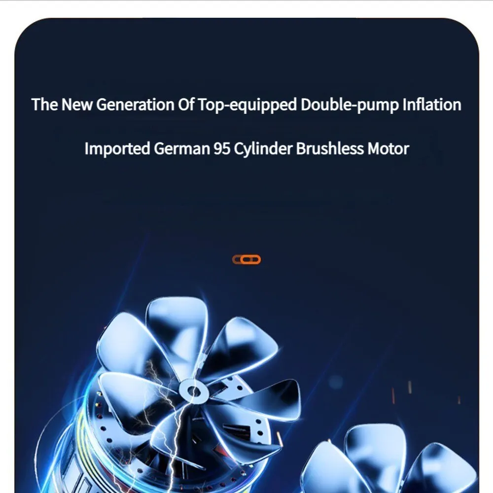 משאבה חשמלית לניפוח אוויר לצמיגים נטענת ניידת