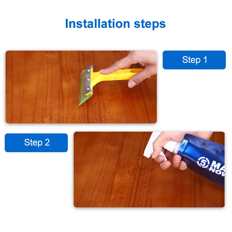 סטיקר מגן שקוף לשולחנות ורהיטים עמיד לחום, שריטות, מים, וקל לניקוי