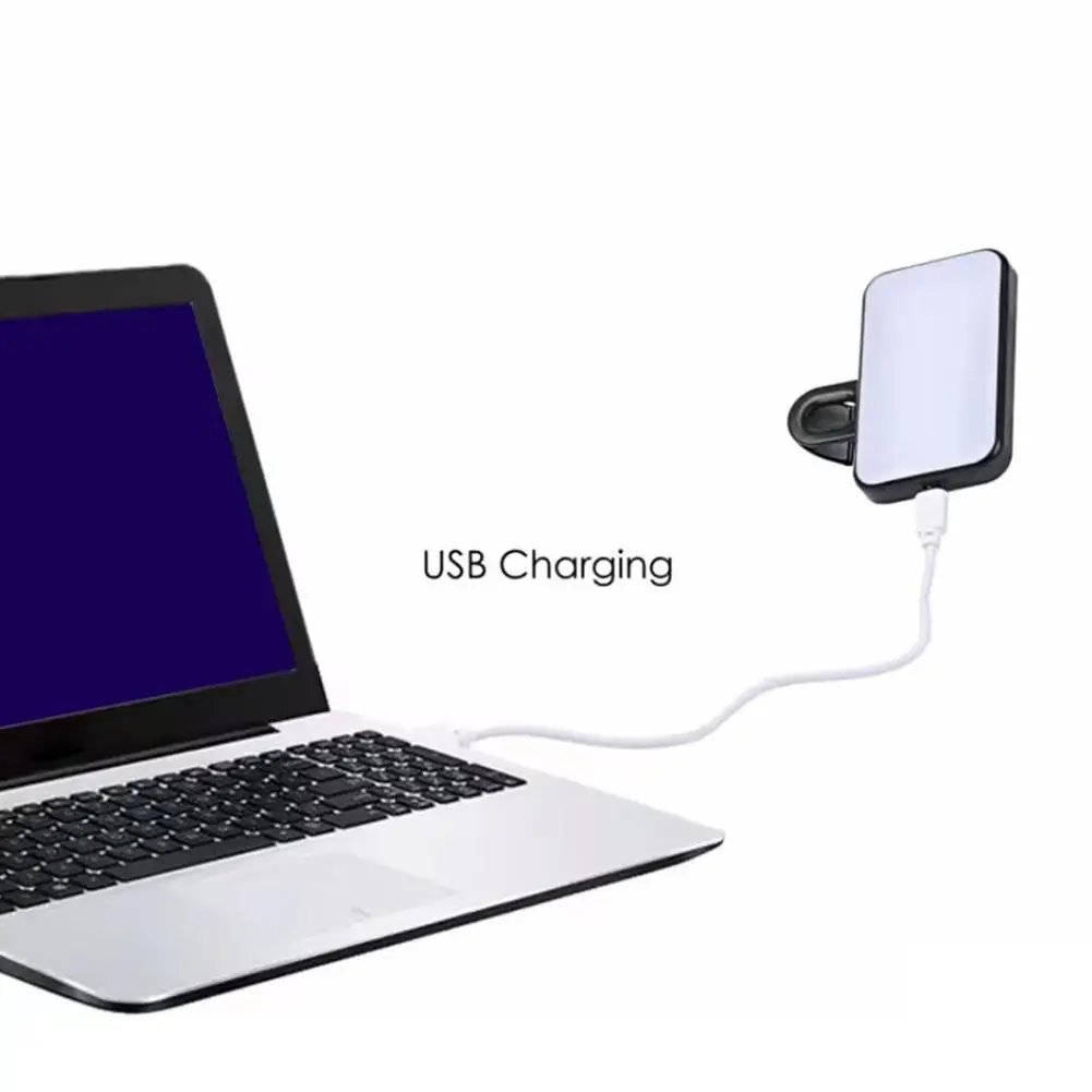 פנס קליפס נייד נטען לצילום מקצועי עם תאורה בכל מקום