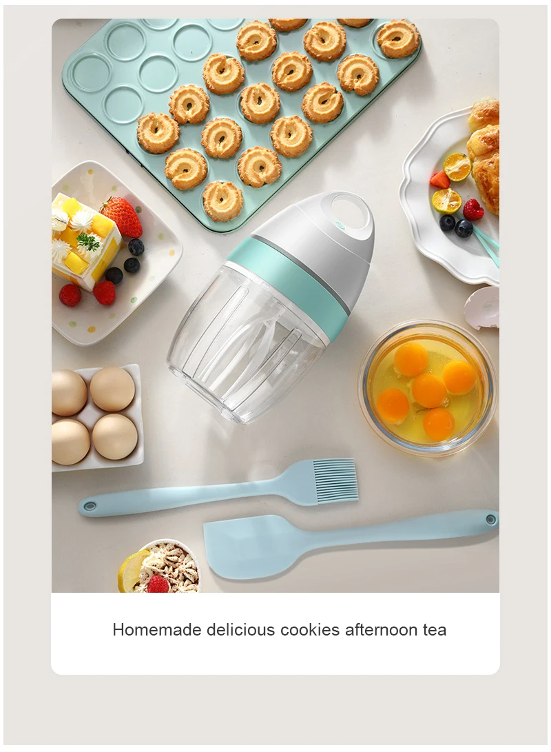 מיקסר אלחוטי נטען להכנת קצפת, הקצפת חלב וביצים וערבוב מזון