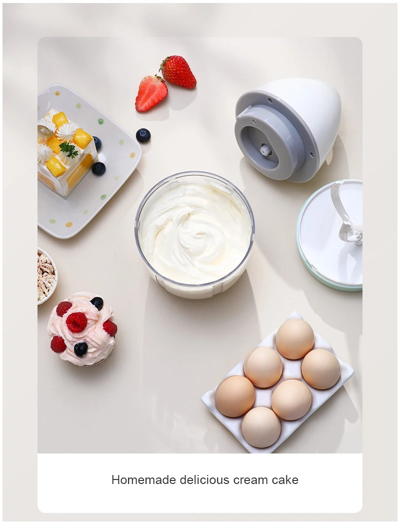 מיקסר אלחוטי נטען להכנת קצפת, הקצפת חלב וביצים וערבוב מזון