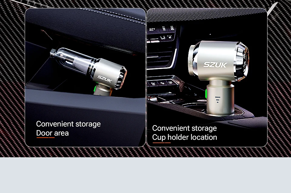 מיני שואב אבק נטען נייד עם עוצמת יניקה חזקה במיוחד ופונקציית מפוח לניקוי יעיל וניפוח