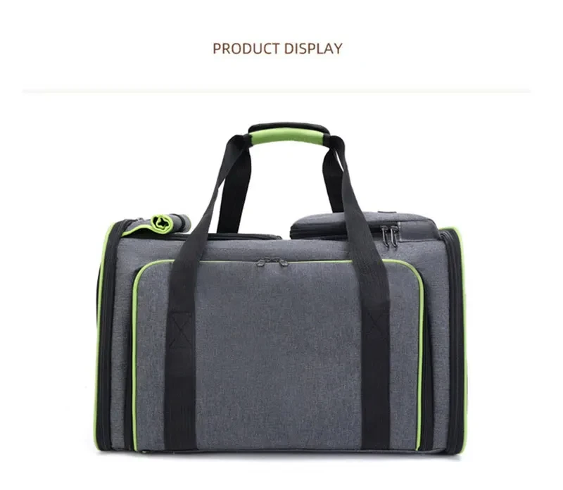 תיק נשיאה מרווח לחיות מחמד – מתקפל, מתרחב ומאושר לטיסות