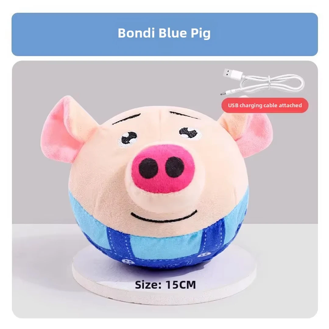 כדור קופצני נטען USB לחינוך ובידור חיות מחמד