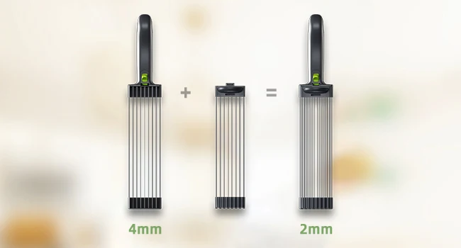 פורס, קוצץ וטוחן בשר ידני מקצועי עם ידית ומספר סכינים לפריסת בקר, עוף וחזיר בצורה מושלמת ומהירה