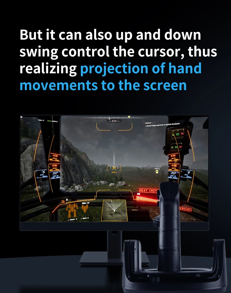 עכבר גיימינג אקדח למשחקי יריות במחשב לתחושה מציאותית