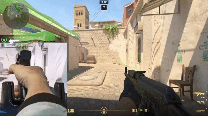 עכבר גיימינג אקדח למשחקי יריות במחשב לתחושה מציאותית