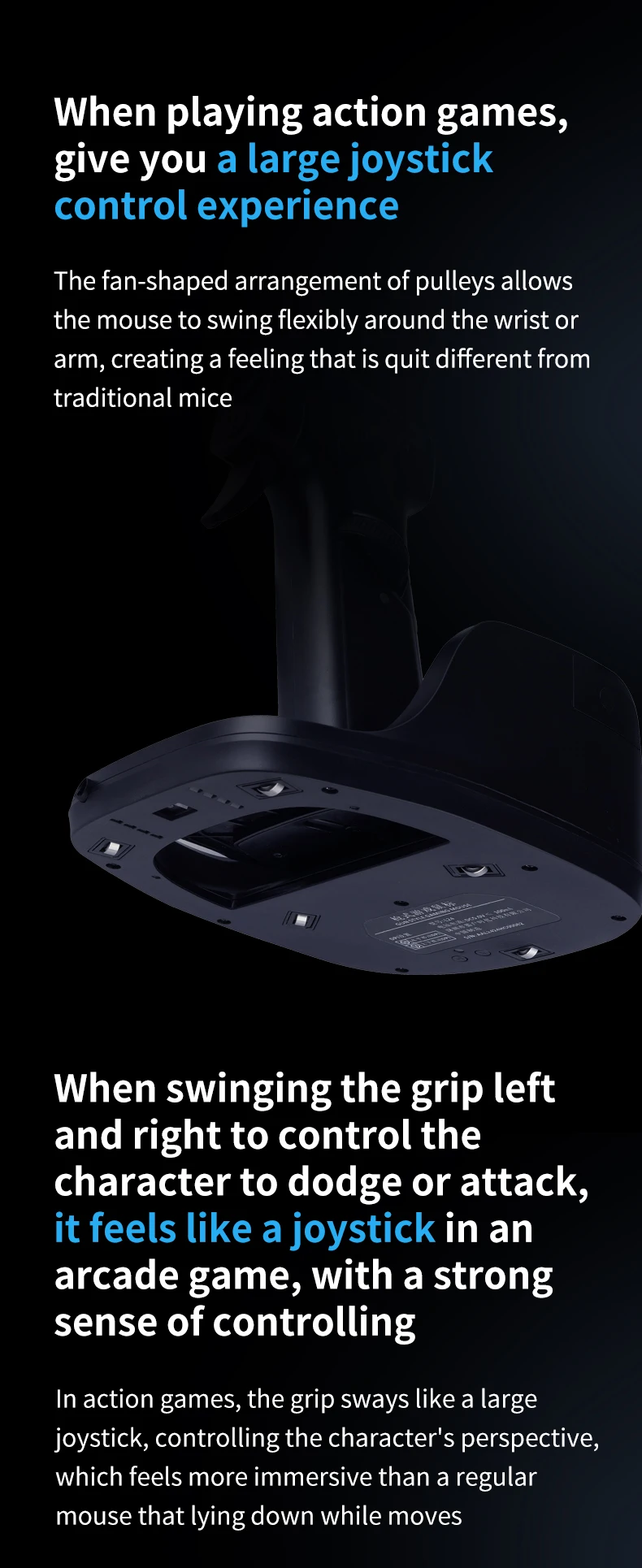 עכבר גיימינג אקדח למשחקי יריות במחשב לתחושה מציאותית