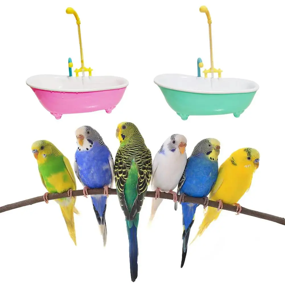 אמבטיה חכמה אוטומטית לתוכי – מקלחת ציפורים חמודה מפלסטיק, אביזר מהנה ונוח לניקוי וטיפוח