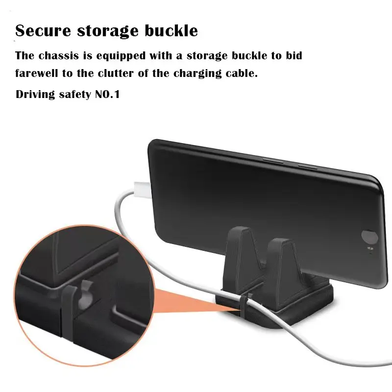 מחזיק טלפון אוניברסלי לרכב עם סיבוב 360° ומונע החלקה