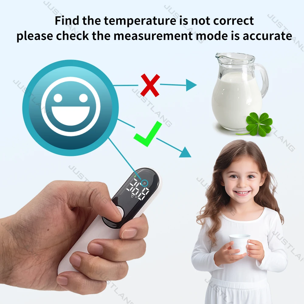 מד חום אינפרא אדום נטען למדידת חום גוף או עצמים בקלות ללא מגע