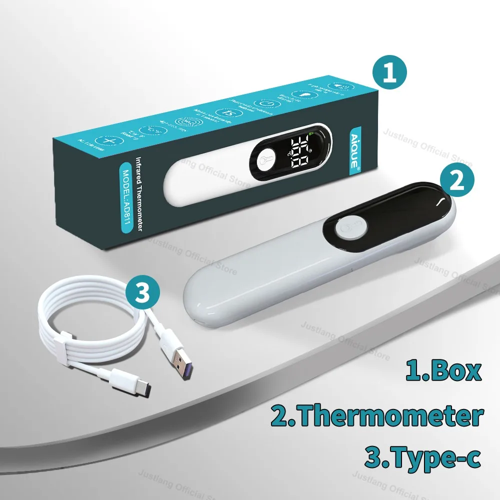 מד חום אינפרא אדום נטען למדידת חום גוף או עצמים בקלות ללא מגע