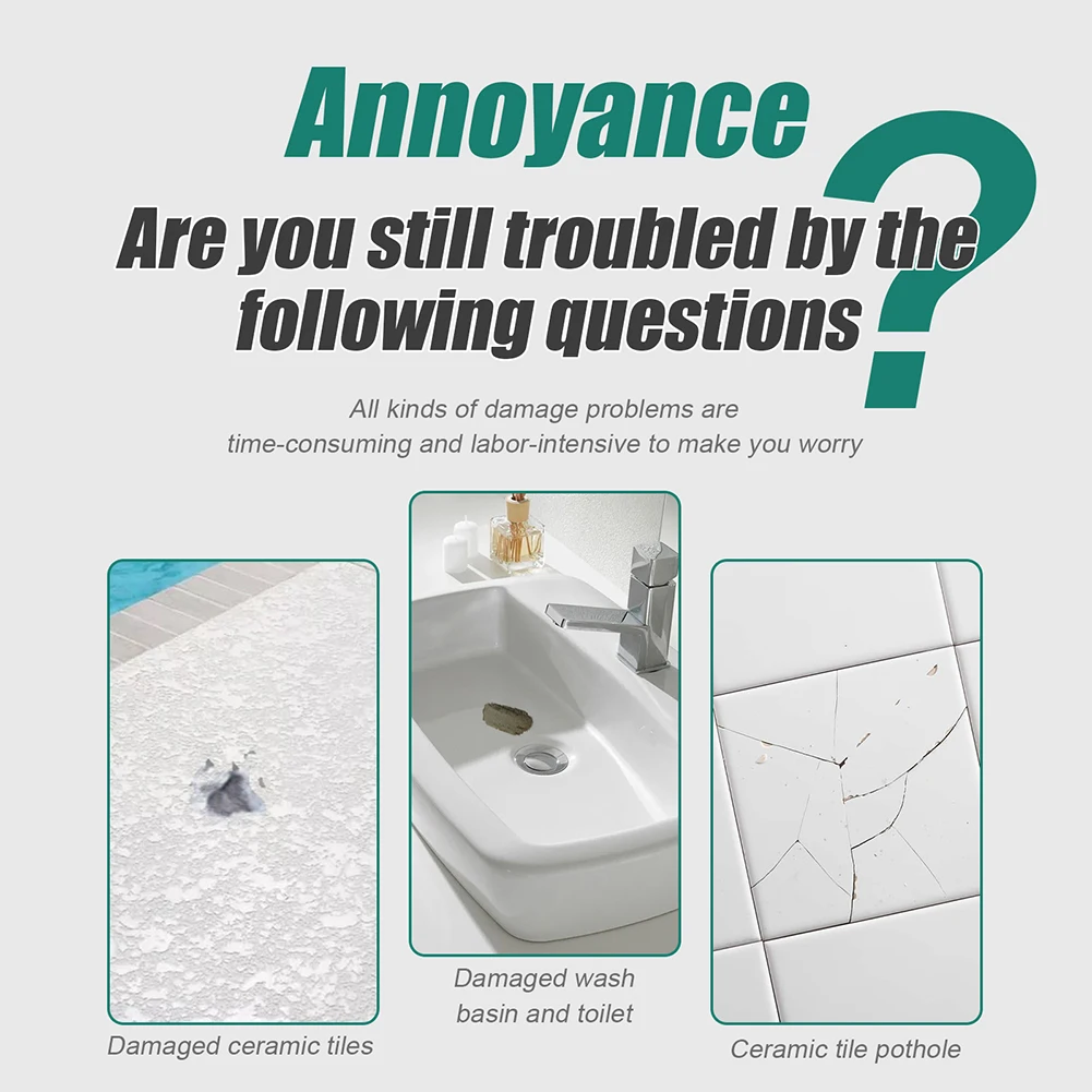 משחת תיקון לסדקים בכיור ובקרמיקה - אטום למים ומתייבש מהר