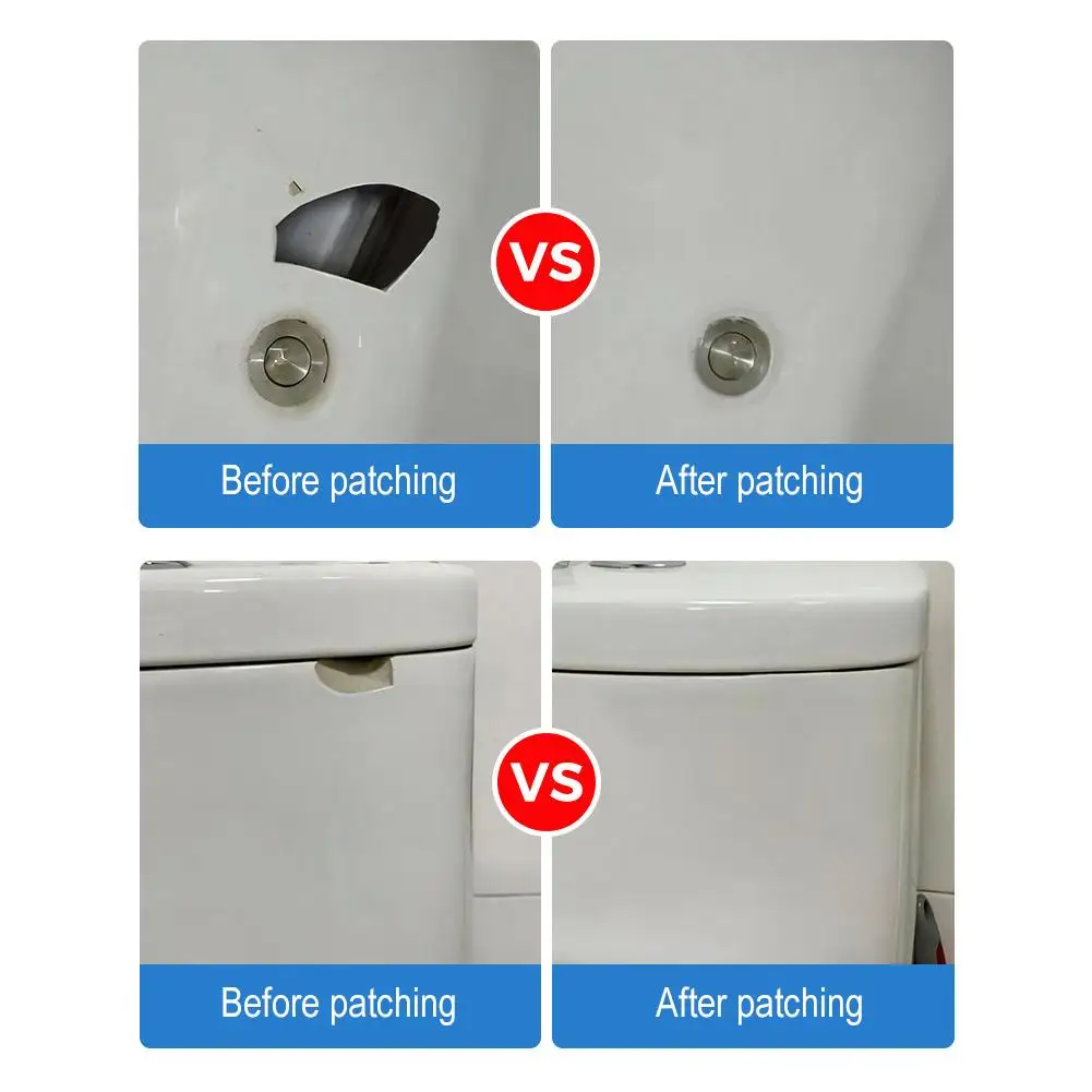 משחת תיקון לקרמיקה ואריחים - לתיקון סדקים באמבטיה, בכיור ובזיגוג עם הדבקה חזקה במיוחד