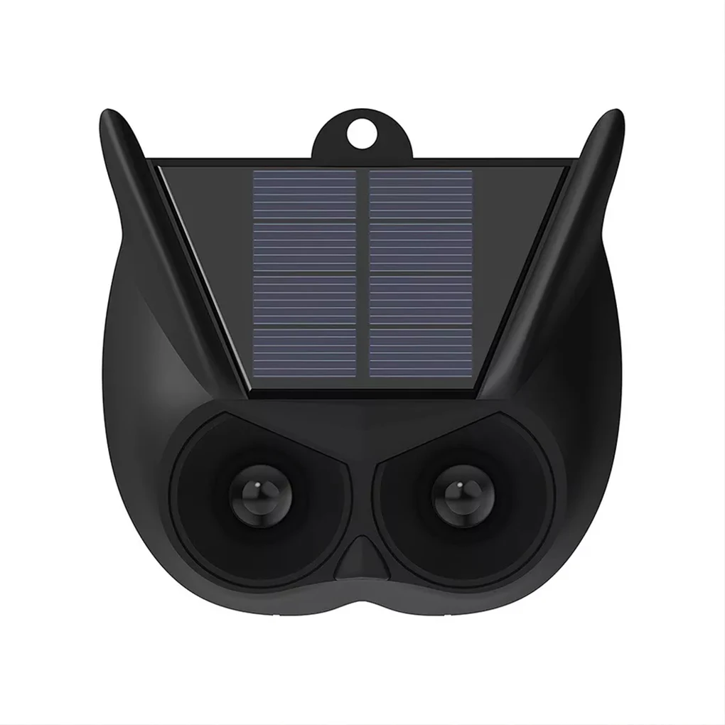 דוחה חיות אולטרסוני סולארי לגינה - מרחיק ציפורים, חתולים, כלבים, עכברים עם חיישן תנועה חכם