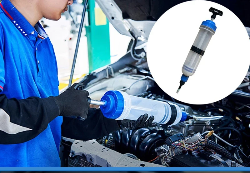 מזרק לשאיבת והזרקת שמן ודלק ברכב במגוון גדלים