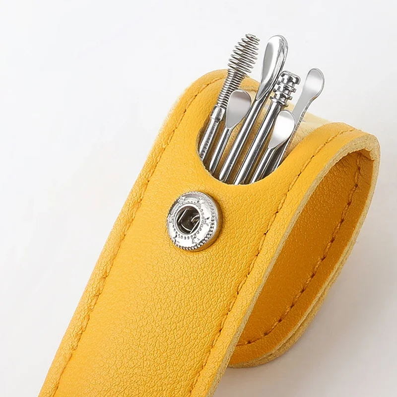 ערכת ניקוי אוזניים מקצועית - 6 כפות ומכשירים להסרת שעווה בעדינות וביעילות