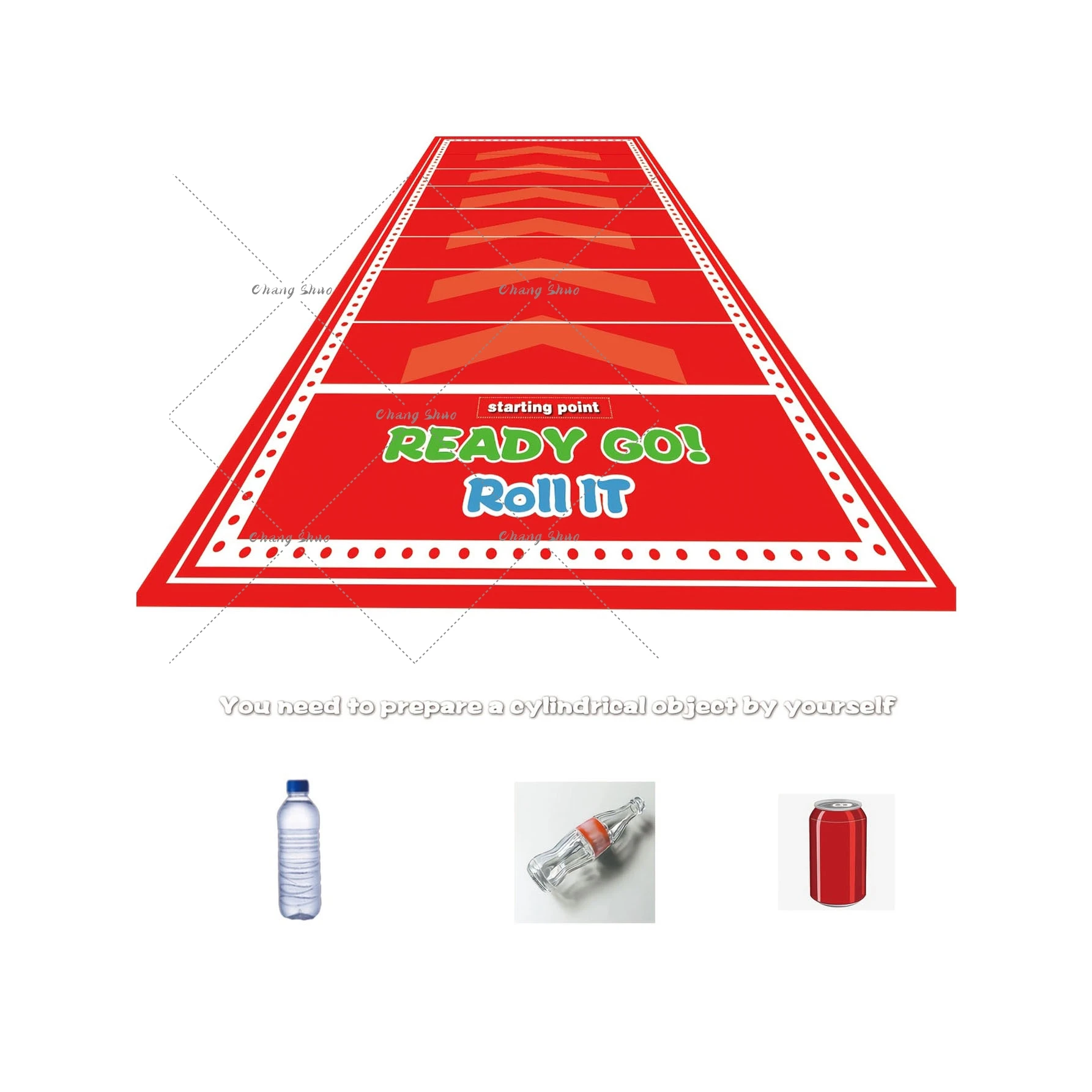 משטח גלגול בקבוקים וקליעה למטרה לתחרות ופנאי