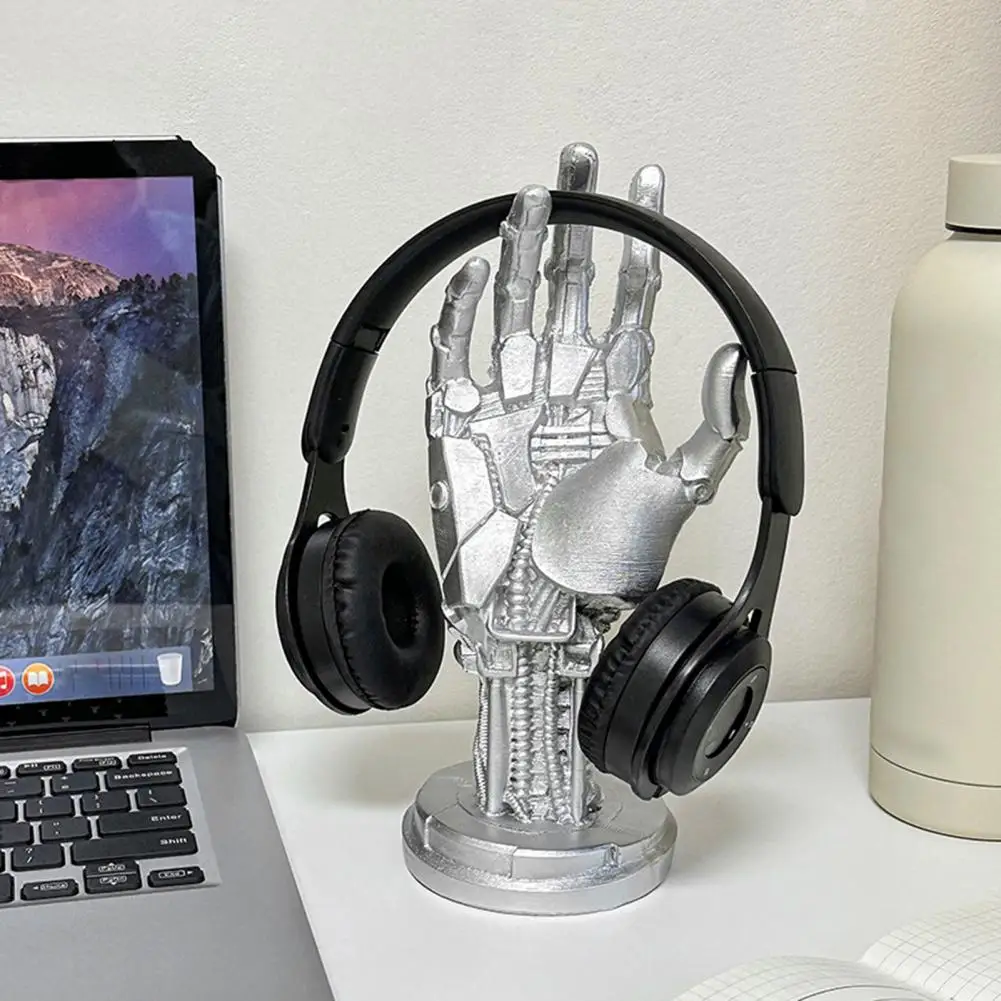 סטנד בסגנון יד סייברפאנק תלת מימדית לשלטי משחק, אוזניות, ועוד