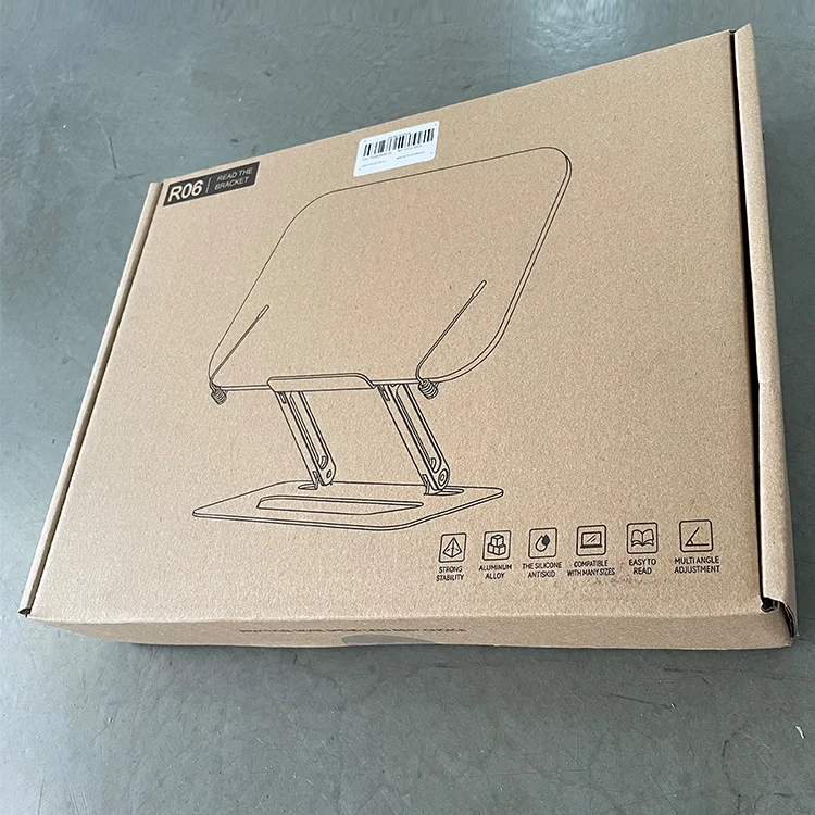 MUMUCC Multifunctional Foldable And Adjustable Aluminum Alloy Reading Stand With Spring Clip For Laptops, Tablets & Thick Books