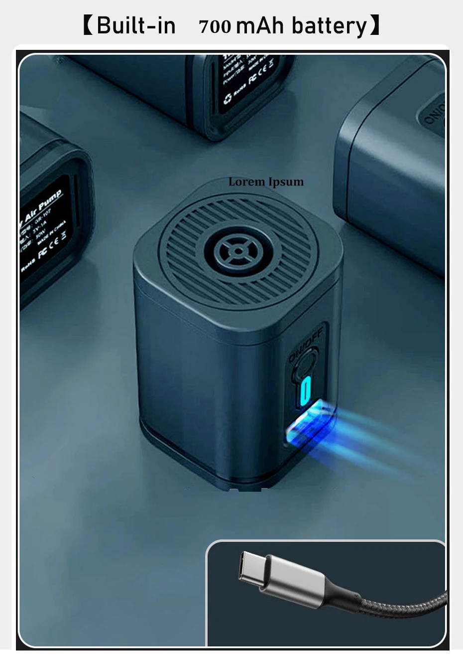 תרמיל גב לנסיעות רב קיבולת עם דחיסת ואקום באמצעות מכשיר יניקה