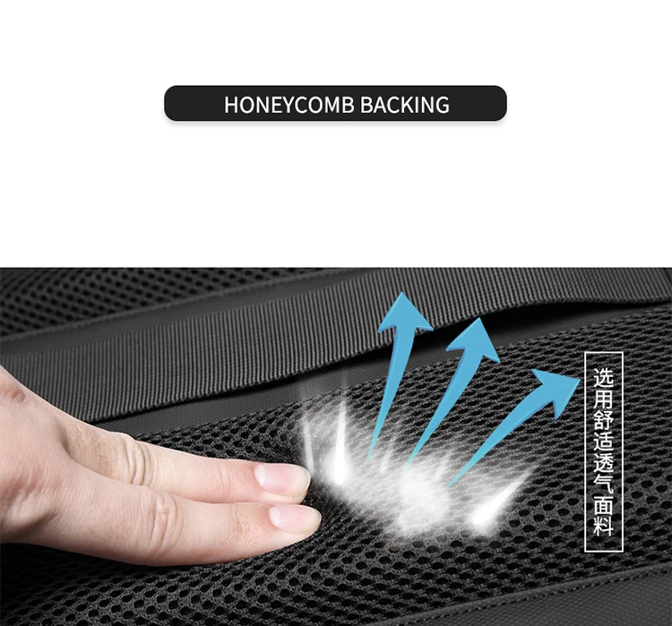 תרמיל גב לנסיעות רב קיבולת עם דחיסת ואקום באמצעות מכשיר יניקה