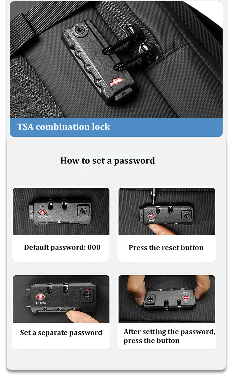 תרמיל גב לנסיעות רב קיבולת עם דחיסת ואקום באמצעות מכשיר יניקה