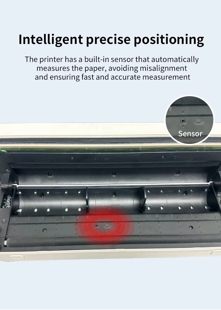 מדפסת תרמית ניידת ללא דיו עם חיבור בלוטות' להדפסה מהמחשב או מהטלפון