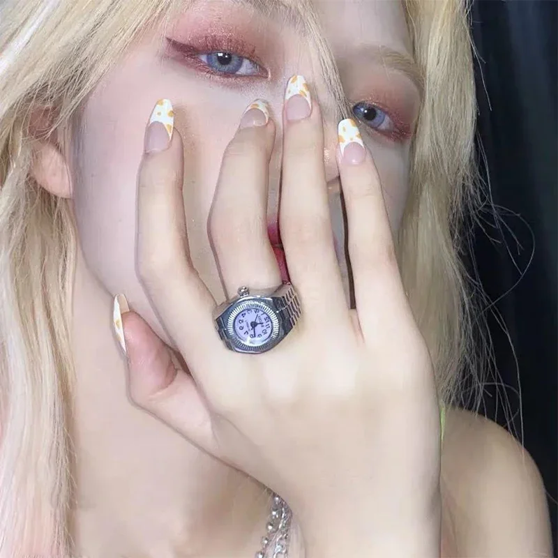 טבעת שעון במגוון צבעים וסגנונות לנשים וגברים עם רצועה אלסטית